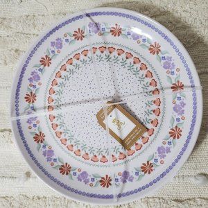 Rachel Ashwell Floral Melamine Plates Set of 4